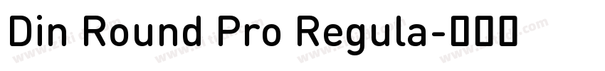 Din Round Pro Regula字体转换